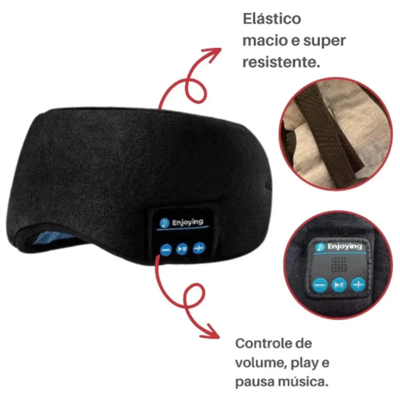 Máscara Relaxar Dormir Bluetooth