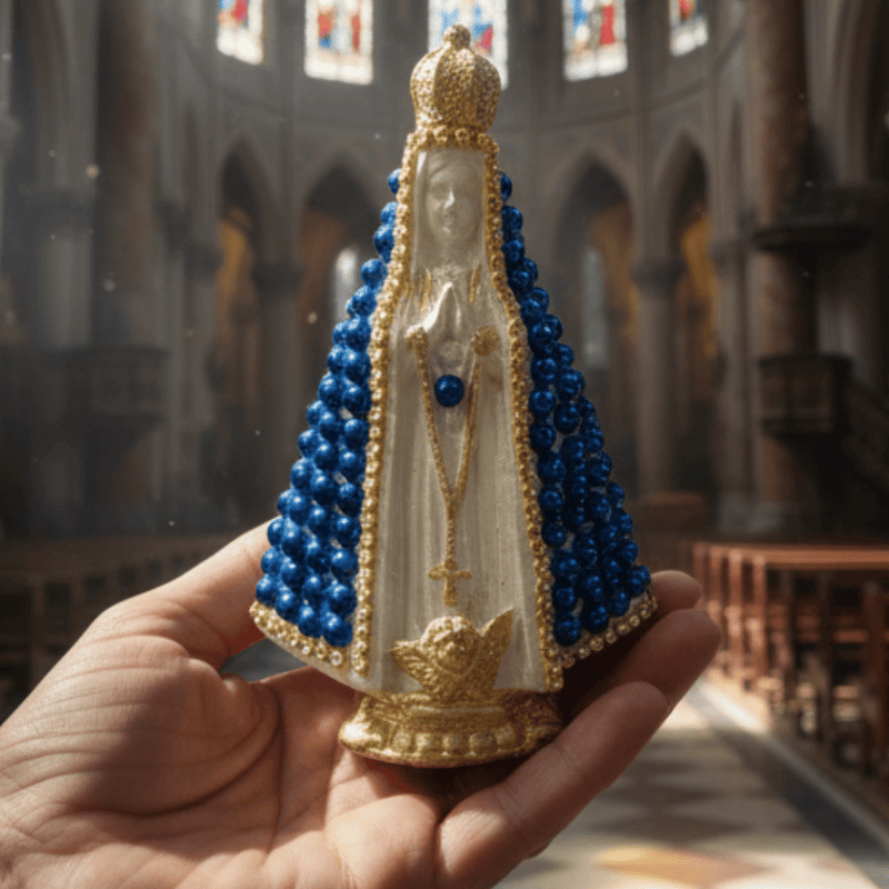 Nossa Senhora Aparecida Perolada 3 Cores